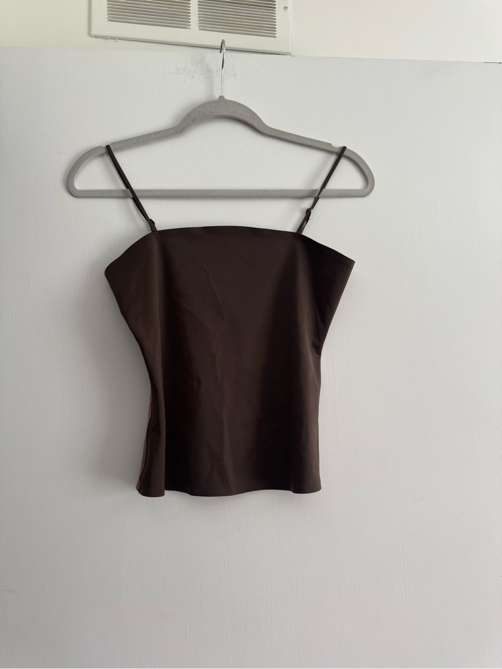 Zara Dark Brown Spaghetti-Strap Cami